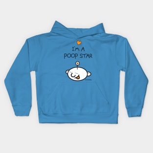 I'm a poop star Kids Hoodie